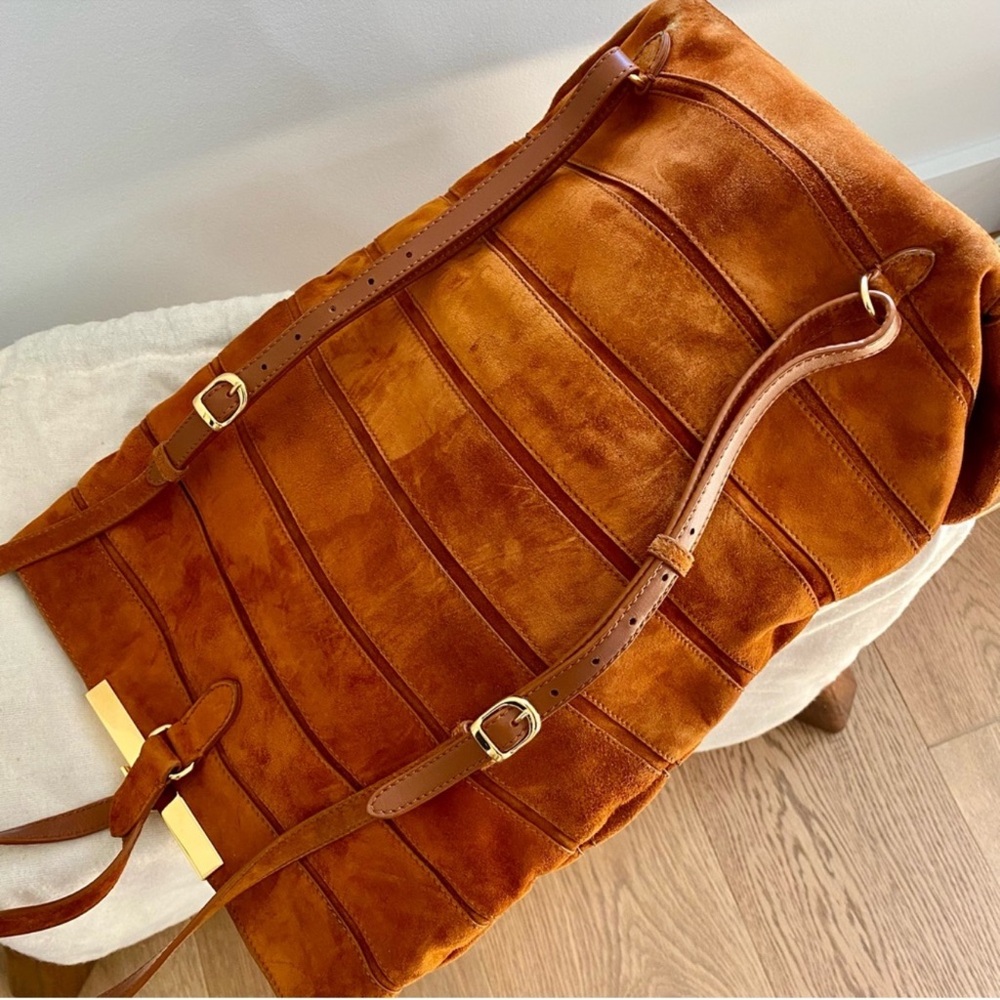 Khaite Iris Suede Backpack EUC - Picture 4 of 10